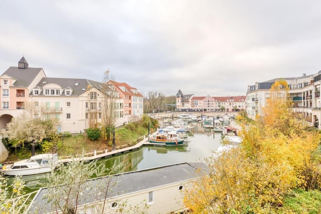 Studio Vue Direct Sur Le Port De Cergy, Parking Prive Gratuit Esterno foto
