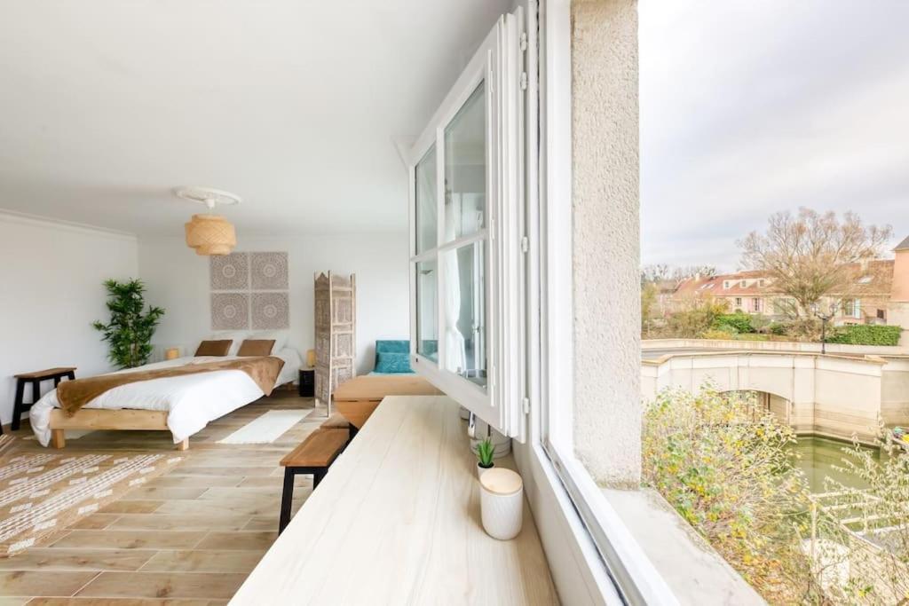 Studio Vue Direct Sur Le Port De Cergy, Parking Prive Gratuit Esterno foto